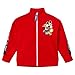Disney Mickey Mouse Big Boys Zip Up Jacket and Pants Tracksuit Outfit Set Red Mickey Mouse 10-12