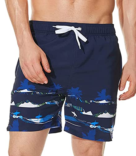 Wantonfy Shorts de Bain Homme Maillot de Bain Pants Court de Sport pour Piscine Natation Cover