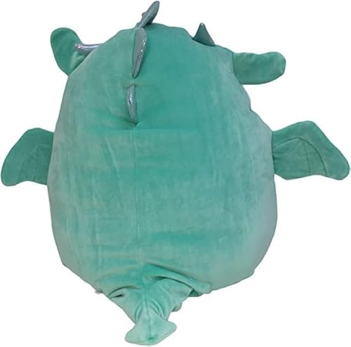 Squishmallow Dragon 20 Cm (8 Inch) Miles Teal Plush Stuffed Animal Super Soft Cuddle Pillow, Silver,White #TOP2