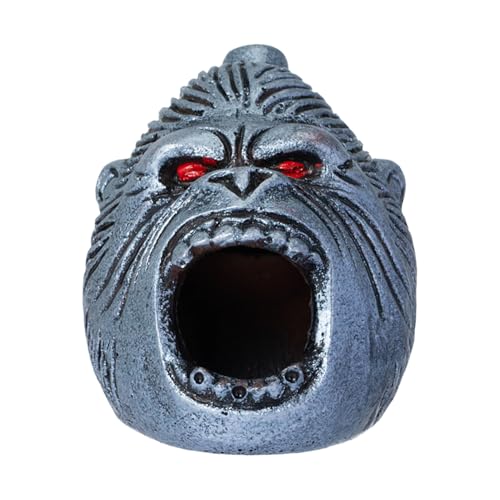 Aztec Death Whistle, Up To125+ Decibels Loud Real Screaming Silbato Azteca Death Whistles Loudest Authentic Human Ehecachichtli Sounding Screams Aztec War Whistle Halloween Costumes Gift (Silver)