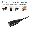 USB Type-C Pigtail Cable Extension Power Cable 22AWG 5V 3A USB-C Plug to 2 Pin Bare Wire Open End Connector for DIY - 1M/3.2FT 5PCS (Type C Female)