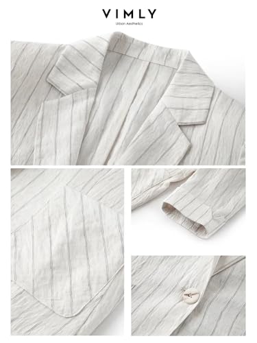 Bazers for Women Straight Thin Casual Blazer Women Spring Female Notched Three Quarter Sleeve Suit Jacket Overcoat2