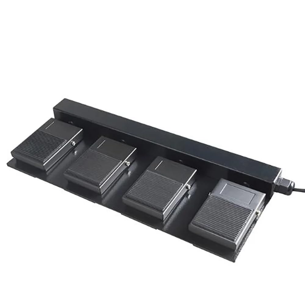 Toplionace USB Fußschalter für Büro ESport Gaming Ersetzen Jeder Taste an Maus und Tastatur (4 Pedale)
