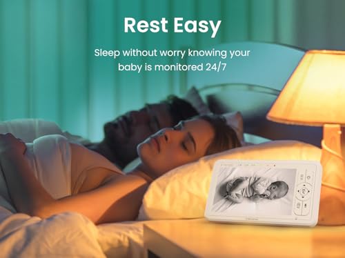 Image of Babysense HDS2 5 inch HD Non-WiFi Baby Monitor Bundle with FullPeek WiFi Camera (2 Items)