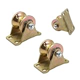 Información del producto: polea de acero con ranura en U 45# para atornillar con agujeros de fijación, diámetro de la rueda de 31 mm, capacidad de carga de 180 kg. Contiene dos rodamientos de bolas de acero al carbono en el interior.
