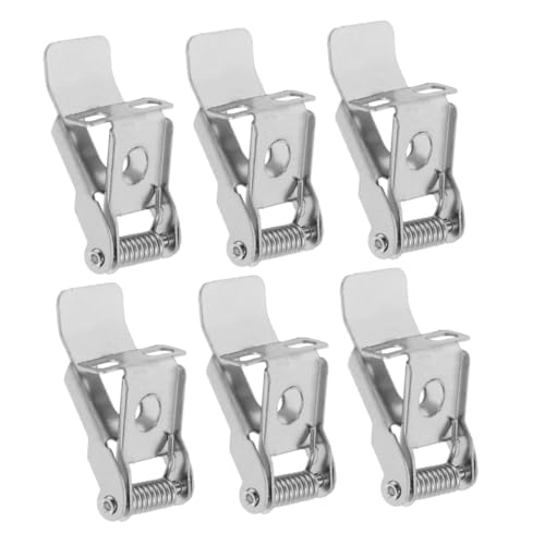 Genérico 6 Piezas Accesorios de iluminación pinzas de luz empotradas pestillo Accesorios para luces empotradas Accesorios de fijación para luces empotradas perchas ligeras clip de resorte
