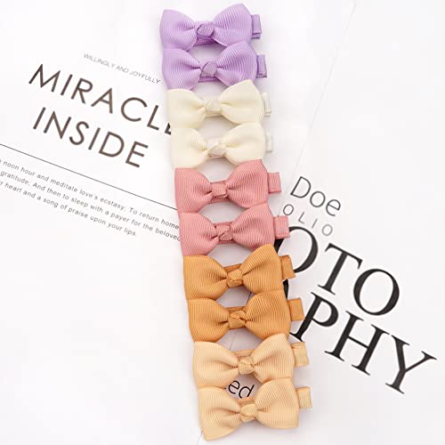 Céllot Baby Hair Clips 50Pcs Baby Girls Fully Lined Baby Bows Hair Pins Tiny 2 Inch Hair Bows Alligator Clips For Baby Girls Infants Toddlers In Pairs thumb #5