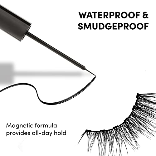 Glamnetic Magnetic Eyeliner - Black | Waterproof Liquid, All-Day Hold For Magnetic Eyelashes, Sweatproof, Paraben-Free - 8Ml #TOP1