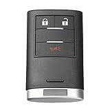 X AUTOHAUX 433MHz 95372090 Replacement Smart Proximity Keyless Entry Remote Key Fob for Chevrolet Captiva 2016-2018 3 Buttons 95372091