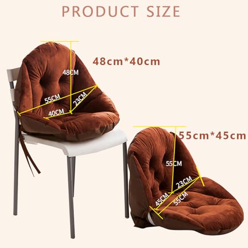 Coussin de chaise doux contre le mal de dos au bureau bleu 55x45cm - 6
