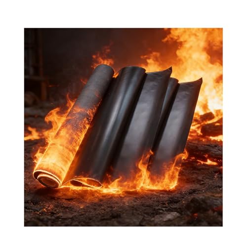 Manta de soldadura, ignífuga, protección contra el calor, para protección de emergencias, aislamiento de fibra de vidrio, ideal para fumadores, parrillas, camping