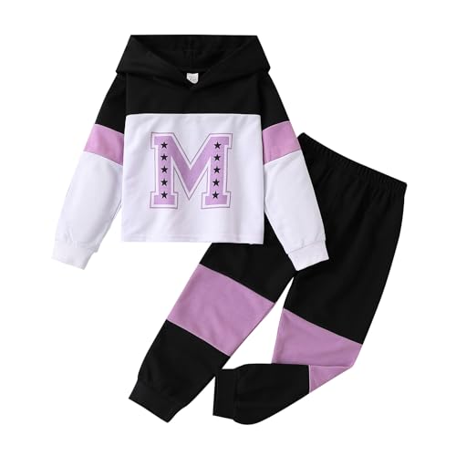 Image of Kid Toddler Girl Clothes - Tie Dye Hoodie Sweatshirt Girl Outfits Pullover Jogger Hooded Sweatpant Set