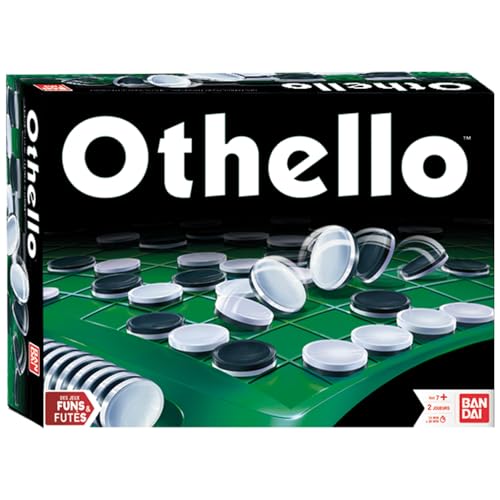BANDAI – Othello – Jeu de société Stratégie et Réflexion – Plateau de Société pour 2 Joueurs – Durée Partie 15/20min – Activité en Famille ou Entre Amis – Jouet Enfant 7 Ans et + – MH80048