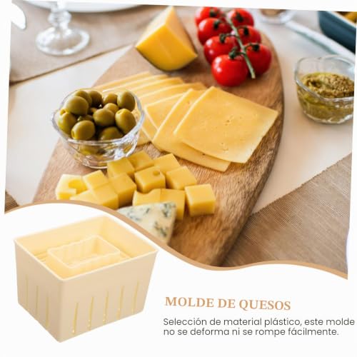 Miniatura 5 de Ultechnovo Molde Práctico Para Prensar Queso Y Tofu 3 Piezas 140x105x95 Mm Plástico Seguro Para Uso Doméstico Herramienta Casera Para Hacer Queso En Cocina Hogar