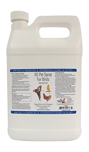 Fur and Feathers KG Pet Spray for Birds - 128oz Concentrate, (Includes Free Spray Bottle)
