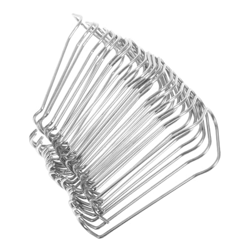 Veemoon 20 Stück Pflanzenschutzclips aus Silbernem Stahl für Gartenstützen und Rankhilfen Robustes Befestigungszubehör zur Stabilen Verbindung von Stahlrohren für Tomaten Kletterpflanzen