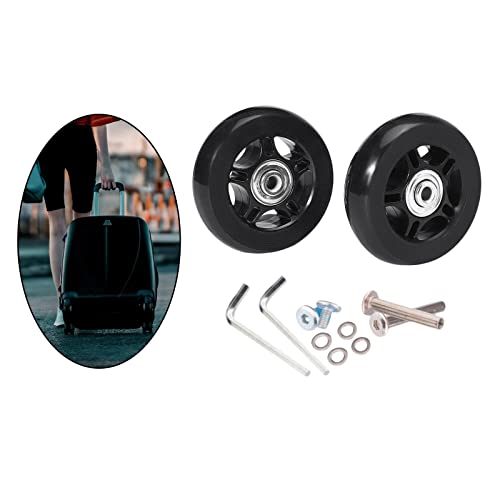 KESOTO Conjunto de 2 kits de de rolamentos de silenciadoras de malas de bagagem resistentes ao , 60x