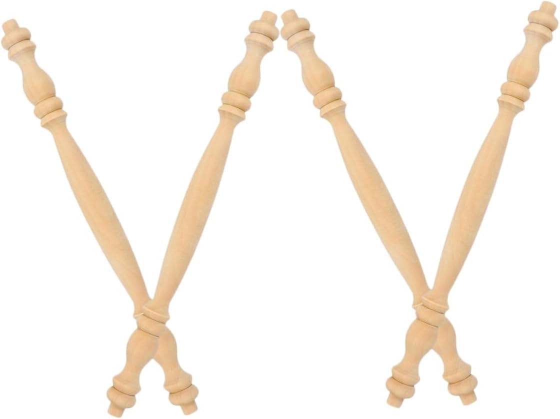 Classic Roman Column Style Wood Baluster Spindles for Furniture Staircase Upgrades