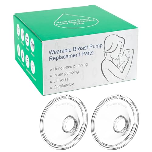 PDFans Flange 24mm Parts 2Pcs Silicone Breast Shield Compatible with Momcozy/TSRETE/Medela/Spectra S9/S10/S12 Series Wearable Breast Pump Replacement Parts Accessories