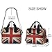 Insulated Lunch Bag for Women Men Vintage Uk England Flag Union Jack Lunch Box Reusable Lunch Cooler Bag Large Lunch Tote Bag for Work Picnic Travel School