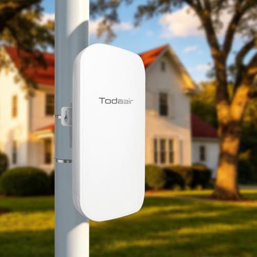 TODAAIR Outdoor WiFi Extender Dual Band, IP65 Long Range Signal