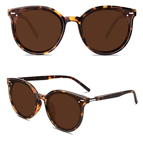 Image of GQUEEN Retro Oversized Sunglasses Womens Trendy Polarized Vintage Shades