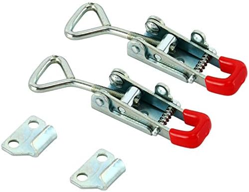 DasMorine 10 PCS Adjustable Toggle Catch Latch Clamp, 180kg 400Lbs Holding Capacity Hasp Clamp, Self-Locking Buckle Toggle Latch Clamp, Toggle Latch Heavy Duty for Tool Boxes, Trunk, Cases