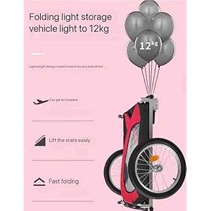 Bike-Dog-Trailer-Carrier-for-Pets-Easy-Folding-Cart-Frame-Quick-Release-Wheel-Universal-Bicycle-Coupler-2-in-1-Canopy-Carrier - Cucciolini Doodles   Bike-Dog-Trailer-Carrier-for-Pets-Easy-Folding-Cart-Frame-Quick-Release-Wheel-Universal-Bicycle-Coupler-2-in-1-Canopy-Carrier