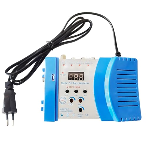 Digital Modulator M69, Av To Converter, Pal Ntsc Support, Multi-Input Ports, Channel Display, Full Vhf Uhf Frequency Coverage