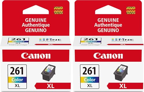 Canon Ink CL-261XL Amr Printer Ink, Extra Large, Multi (Pack of 2)