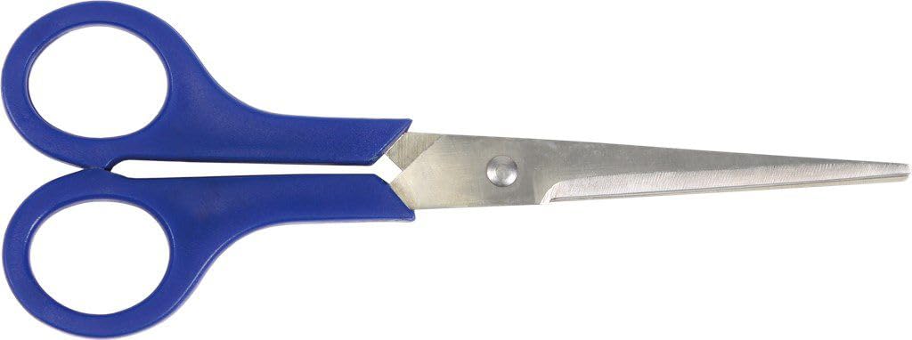 Ciseaux universels 20cm bleu inoxydable pour découpe de bureau et loisirs