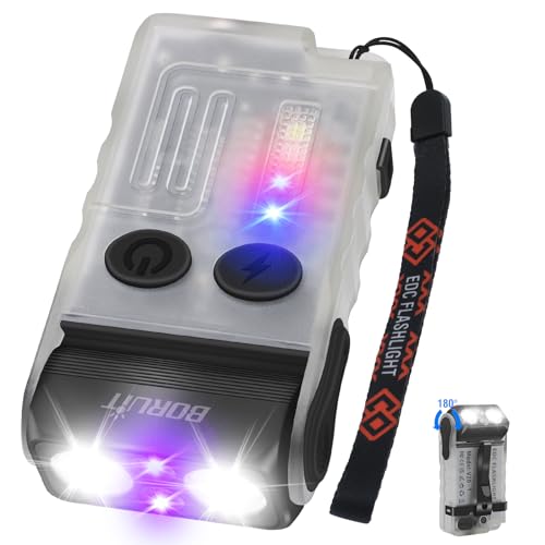 Lampe torche LED EDC de poche super lumineuse avec 13 modes d'éclairage et aimant