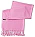 CJ Apparel Rosado Diseño Sólido Color Chal Pashmina Abrigo de la Bufanda...