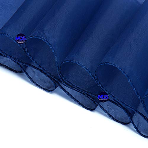 Mds Pack Of 50 Organza Chair Sash Bow Sashes For Wedding And Events Supplies Party Decoration Chair Cover Sash - Navy Blue #TOP4