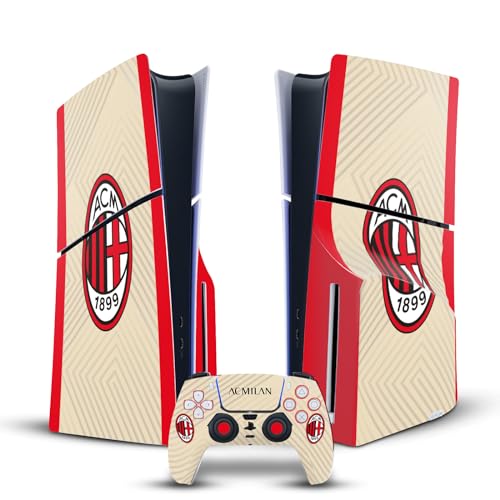 Skin Vinyle PS5 Slim Disc Autocollant Console Manette Jeu AC Milan