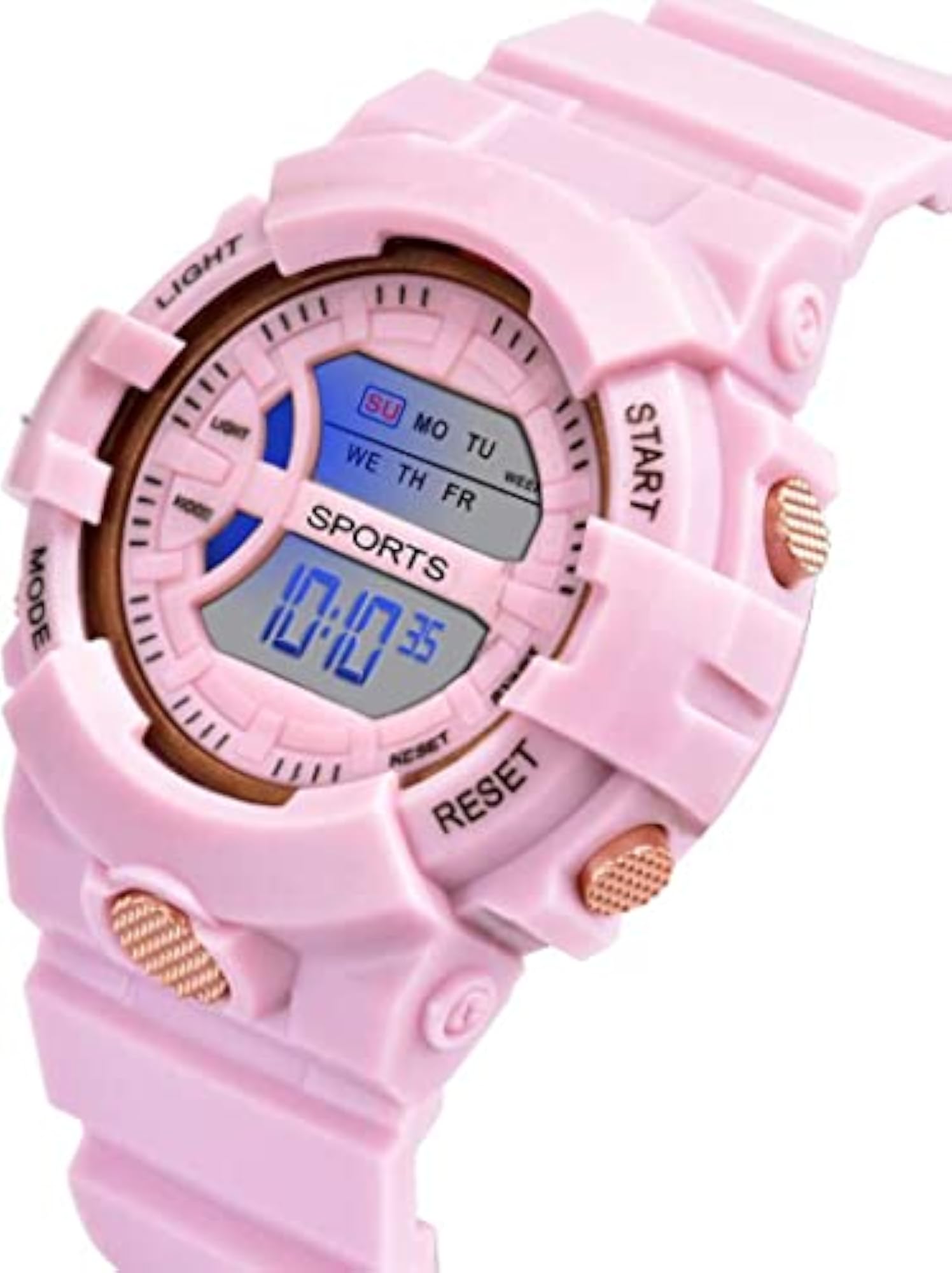 Pink Multi Color Light Digital Wrist Watch for Kids