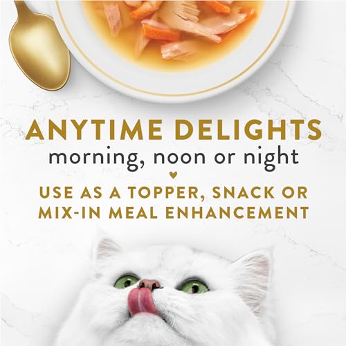 Purina Fancy Feast Chicken and Seafood Broth Food Topper (20 Pack) 1.4 oz - image 4