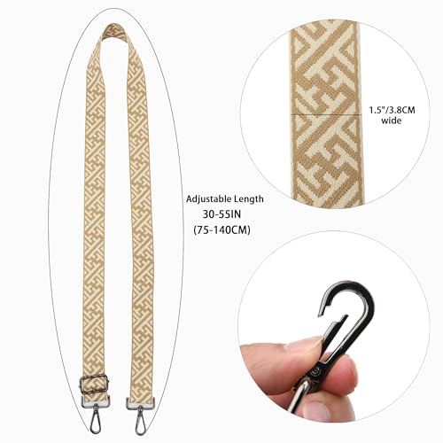 Image of Adjustable Purse Straps - Replacement Shoulder Straps for Bags, Crossbody Purse Strap,and Handbag Bag Strap(55 inchLong)