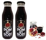Greek Natural Pomegranate Juice 100% | 1 lt (2 x 500ml) | Loaded With Important Nutrients | No Preservatives