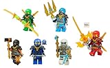 LEGO Ninjago Dragons Rising Season 2 Combo Set: 6 Climber Ninja Minifgures (Lloyd, Jay, Cole, Zane, NYA and Kai)