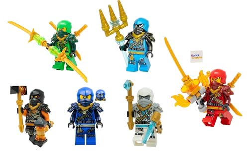 LEGO Ninjago Dragons Rising Season 2 Combo Set: 6 Climber Ninja Minifgures (Lloyd, Jay, Cole, Zane, NYA and Kai)