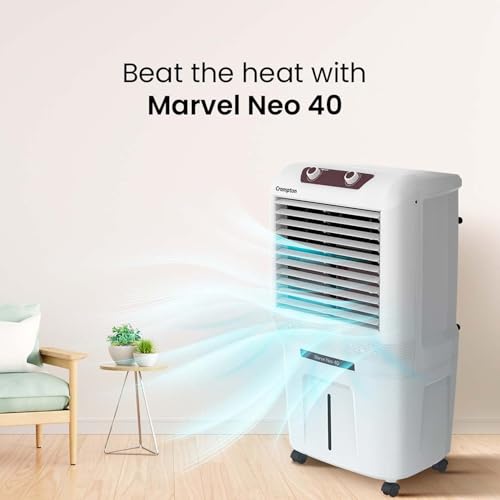 Crompton Marvel Neo Inverter Compatible Portable Personal Air Cooler (40L, White). view 2