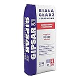  Gipsspachtel Wandspachtel Feinputz Spachtelmasse Feinspachtel polymerverstärkt ATLAS GIPSAR UNI bis 2mm Weiß 20Kg