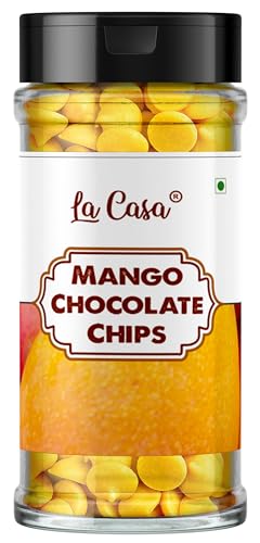 Image of La Casa Mango Chocolate Chips | Ideal for Baking & Garnishing | 100g |