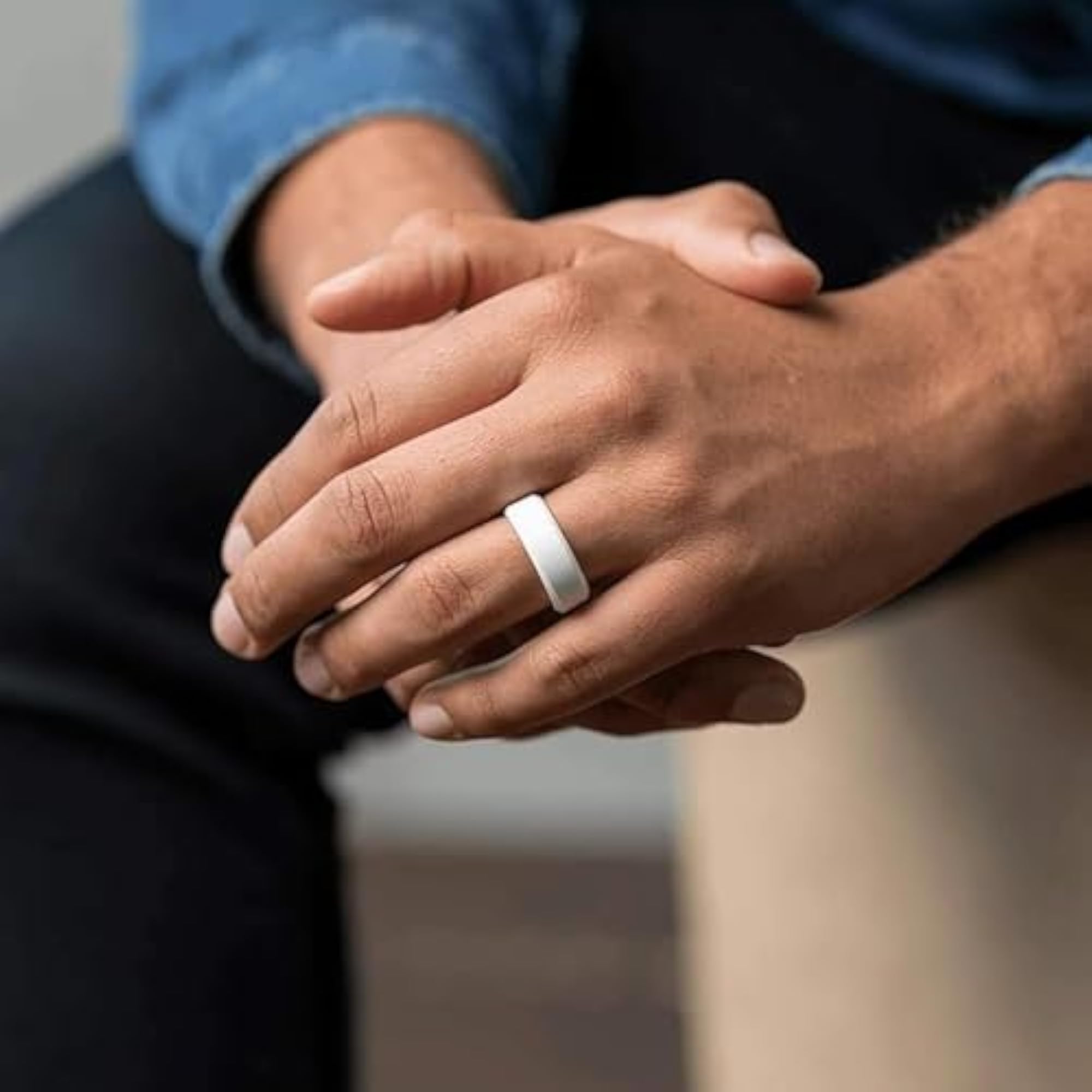 Bevel Silicone Ring, Comfortable and Safe