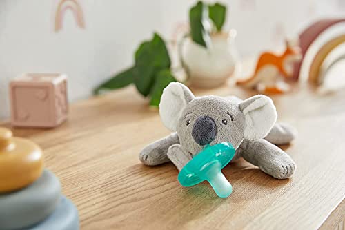 Image of Philips Avent Soothie Snuggle Pacifier Holder with Detachable Pacifier, Koala, 0m+, SCF347 /06