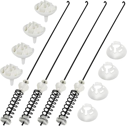 W10780048 Washer Suspension Rod kit -Compatible with Whirl.pool May.tag Ken.more Washing Machine - Replace W10257087 W10257088 W10349193 WTW4800XQ2 WTW4800XQ4 WTW6600SW1 by TOMOON