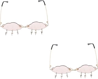 2 Pçs Óculos De Sol Nuvem Óculos De Sol Da Moda Óculos De Sol Em Forma De Nuvem Óculos De Sol Irregulares Óculos De Sol Polarizados Em Forma De Coração Óculos De Sol De Formatura