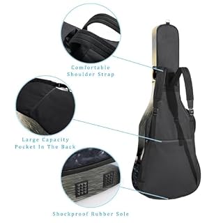 JRHEJTFZ Housse pour guitare acoustique de 1,9 cm d’épaisseur – Imperméable – Durable et élégant – Motif pingouins, Multicolore 5., 42.9×16.9×4.7 in, Motif imprimé tendance - Les Beatles, Paul McCartney, John Lennon, RIngo Starr, George Harrison JRHEJTFZ Housse pour guitare acoustique de 1,9 cm d'épaisseur - Imperméable - Durable et élégant - Motif pingouins, Multicolore 5., 42.9x16.9x4.7 in, Motif imprimé tendance – Image 3