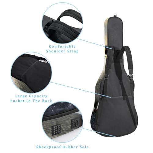 JRHEJTFZ Housse pour guitare acoustique de 1,9 cm d’épaisseur – Imperméable – Durable et élégant – Motif pingouins, Multicolore 5., 42.9×16.9×4.7 in, Motif imprimé tendance - Les Beatles, Paul McCartney, John Lennon, RIngo Starr, George Harrison JRHEJTFZ Housse pour guitare acoustique de 1,9 cm d'épaisseur - Imperméable - Durable et élégant - Motif pingouins, Multicolore 5., 42.9x16.9x4.7 in, Motif imprimé tendance – Image 4